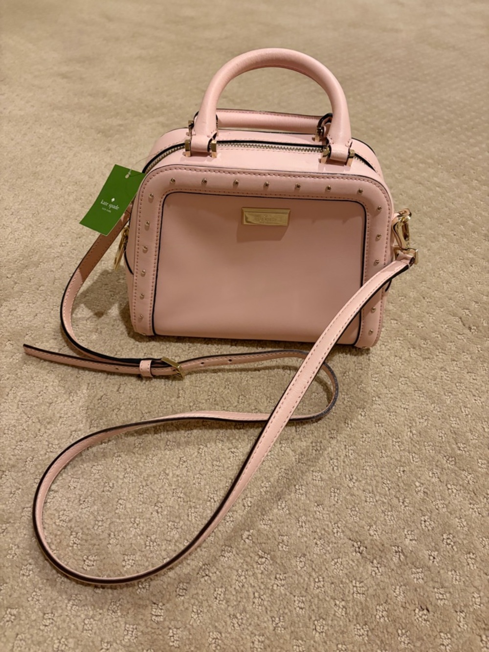 New with tags kate spade Pale Pink leather purse Gold Hardware